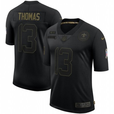 New Orleans Saints #13 Michael Thomas Nike 2020 Salute To Service Limited Jersey Black Men's